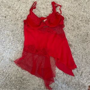 Victoria's Secret Very Sexy Chemise Size 34B in Red